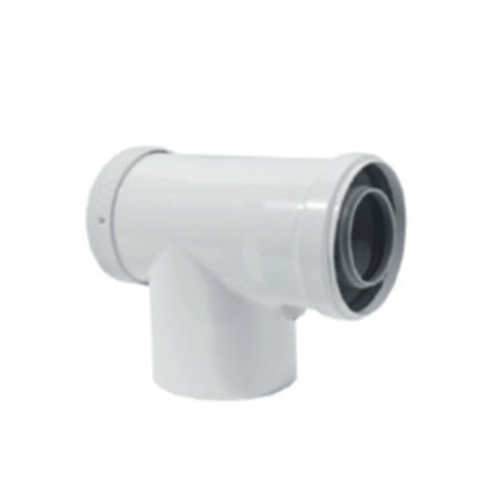 5" Concentric Flue - Inspection Tee AFKR - Black