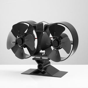 8 Blade Double Mini Heat Powered Stove Fan