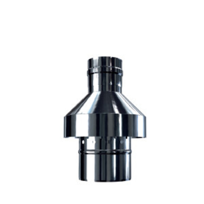 4" Concentric Flue - Vertical Terminal CV - Black