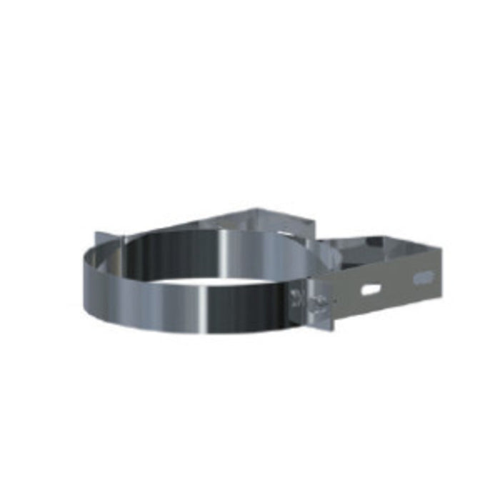 4" Concentric Flue - 50mm Wall Bracket AS WHT S50