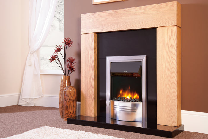 Celsi - Accent Fires - 16" Infusion Chrome Inset Electric Fire