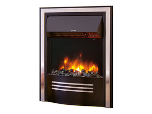 Celsi - Accent Fires - 16" Infusion Black Inset Electric Fire on white background