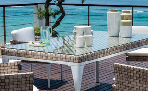 Skyline Design - Brafta Sea Shell 8-Seat Rectangle Dining Table