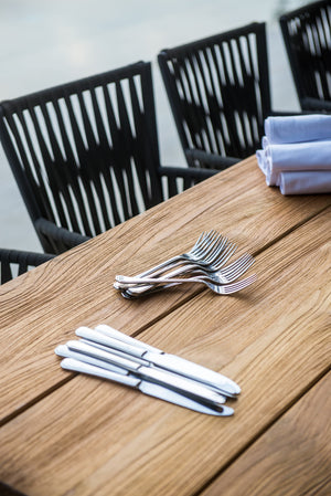 Skyline Design - Bowline - 8 Seat Outdoor Dining Set with Alaska Carbon Rectangle Dining Table