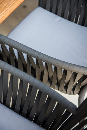 Skyline Design - Bowline - 8 Seat Outdoor Dining Set with Alaska Carbon Rectangle Dining Table