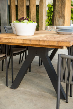 Skyline Design - Bowline - 8 Seat Outdoor Dining Set with Alaska Carbon Rectangle Dining Table