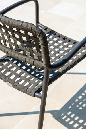 Skyline Design - Catania - Carbon 8 Seat Outdoor Dining Set with Carbon Horizon Rectangle Dining Table
