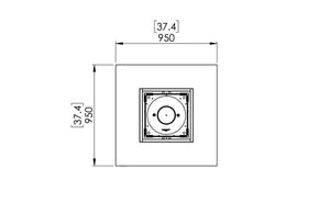 EcoSmart Fire Chaser 38 Gas Fire Pit Table Bone