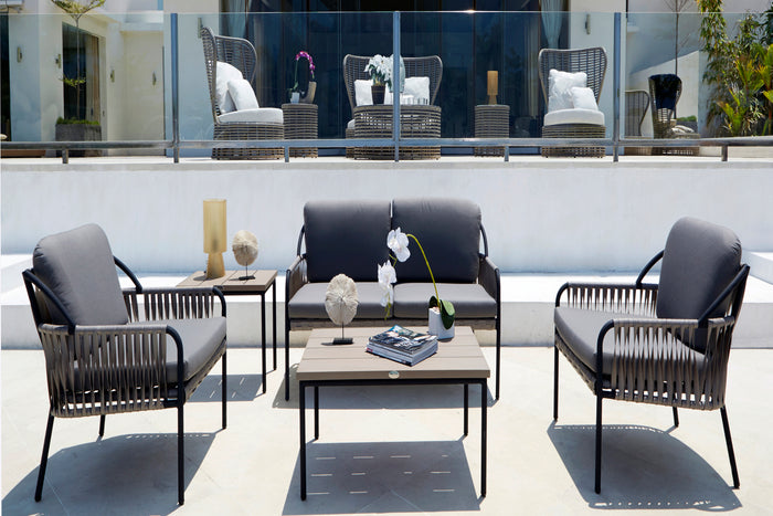 Skyline Design - Chatham - 4 Seat Outdoor Lounge Set with Coffee and Side Table