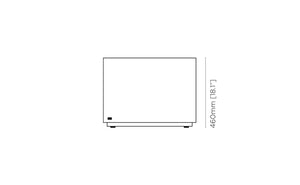 Blinde Design Cube 24 Concrete Coffee Table Bone