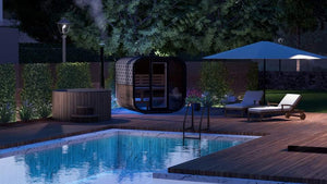 Cube Sauna Full Front Panoramic Window