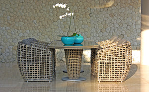Skyline Design - Dynasty Kubu Mushroom Oval 6/8 Seat Dining Table