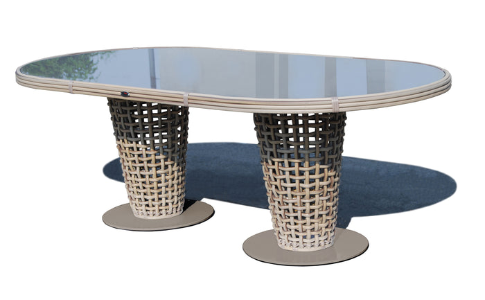Skyline Design - Dynasty Kubu Mushroom Oval 6/8 Seat Dining Table