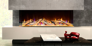 Celsi - Electriflame Fires - VR 1100 Engine Only 3-Sided Electric Fire in living room close up