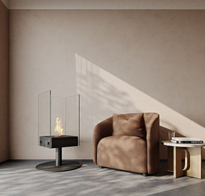 EcoSmart Fire Orbit Designer Fireplace Black