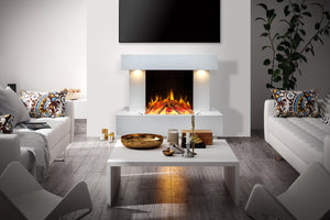 Celsi - Skyfall Suites - S-600 Illumia Smooth White Freestanding Suites