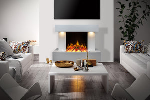 Celsi - Skyfall Suites - S-600 Illumia Smooth White & Mist Freestanding Suites