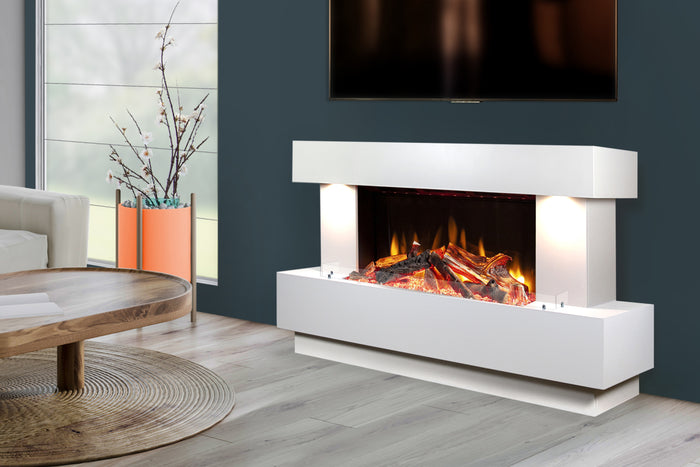 Celsi - Skyfall Suites - Illumia 800 Smooth White Freestanding Suites