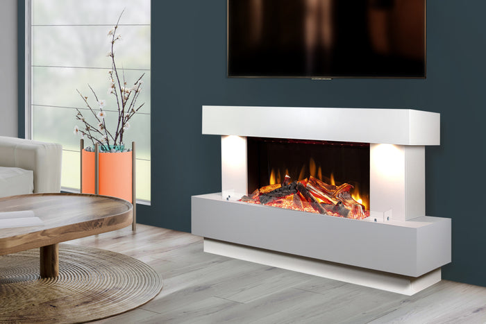 Celsi - Skyfall Suites - Illumia 800 Smooth White & Mist Freestanding Suites