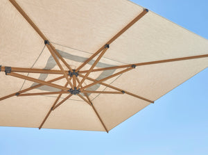Skyline Design - Caractere - Teak 3.7 x 3.7 M Square Cantilever Parasol