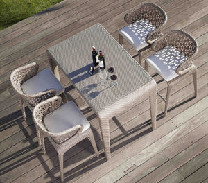 Skyline Design - Journey - 4 Seat Outdoor Bar Set with High Table