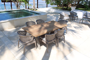 Skyline Design - Journey - 6 Seat Outdoor Dining Set with Alaska Teak Dining Table