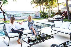 Skyline Design - Kona - 9 Seat Outdoor Lounge and Daybed Set with Coffee and Side Tables