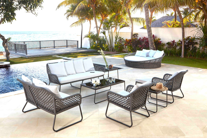 Skyline Design - Kona - 9 Seat Outdoor Lounge and Daybed Set with Coffee and Side Tables