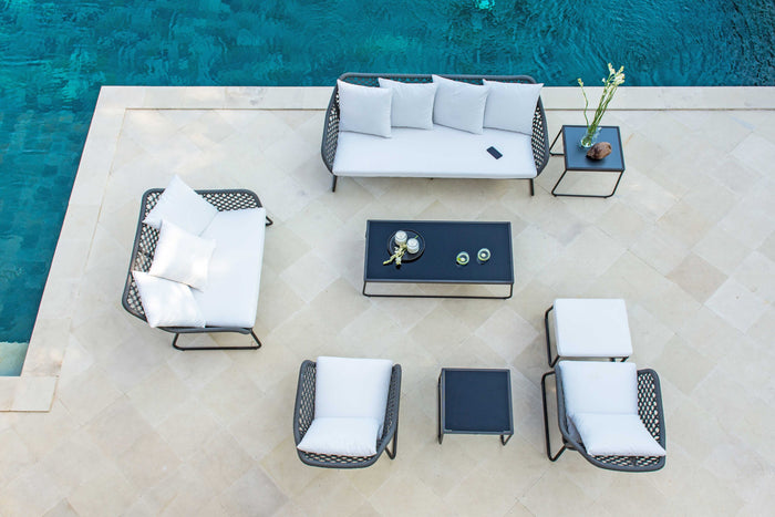Skyline Design - Kona - 7 Seat Outdoor Lounge Set with Coffee and Side Tables