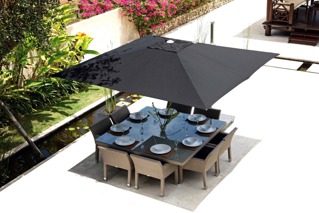 Skyline Design - Metz - 8 Seat Outdoor Dining Set with Square Table