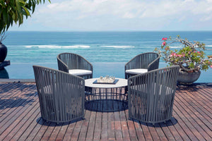 Skyline Design - Milano - 4 Seat Outdoor Lounge Set With Large Optik Coffee Table