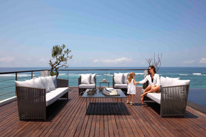 Skyline Design - Milano - 7 Seat Outdoor Lounge Set With Horizon Coffee and Side Table