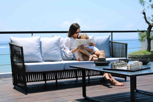 Skyline Design - Milano - 7 Seat Outdoor Lounge Set With Horizon Coffee and Side Table
