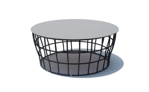 Optik Carbon Large Round Coffee Table