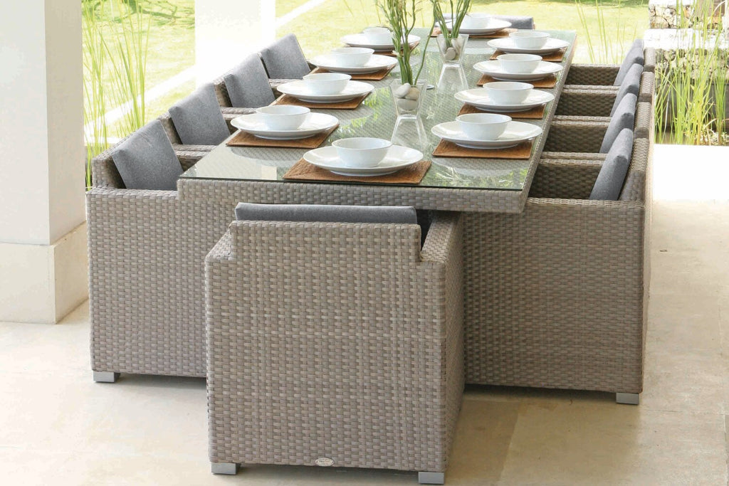 Skyline Design - Pacific - 10 Seat Outdoor Dining Set with Dining Table