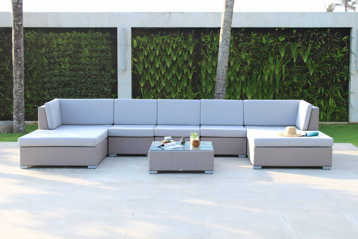 Skyline Design - Pacific -  5 Seat Outdoor Lounge Set with Coffee Table