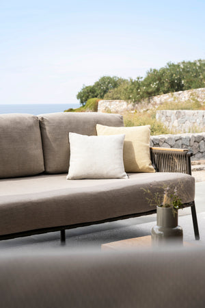 Skyline Design - Scoop - 4 Seat Outdoor Lounge Set with Coffee Tables and Bay Pouf Stool