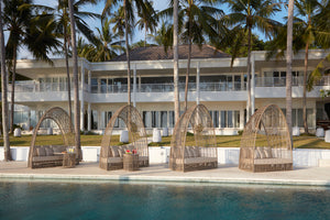 Skyline Design - Surabaya - 4 Seat Kubu Mushroom Daybed Set with Side Tables