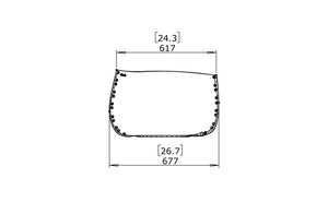 Blinde Design Stitch 25 Concrete Planter Graphite