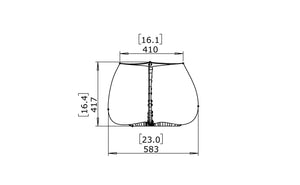 Blinde Design Stitch 25 Concrete Planter Graphite