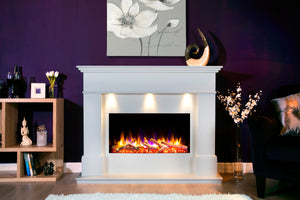 Celsi - Ultiflame VR Adour Elite Illumia 33" - Smooth White Freestanding Suite