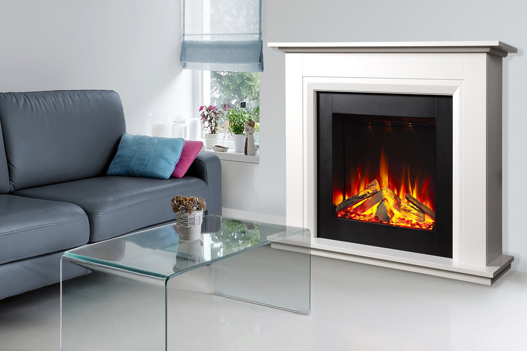 Celsi - Ultiflame VR Elara S-600 - Smooth White Freestanding Suite