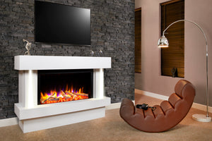 Celsi - Ultiflame VR Orbital 800 Illumia - Smooth White Freestanding Suite