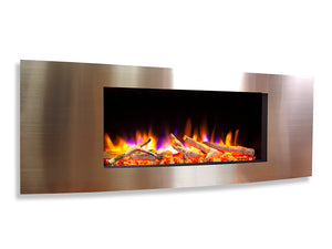 Celsi - Ultiflame Fires -  VR Vichy 33" Champagne Wall Inset Electric Fire on white background