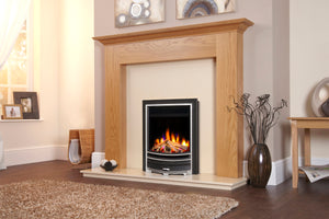 Celsi - Ultiflame Fires - VR Arcadia Black & Chrome Hearth Mounted Electric Fire