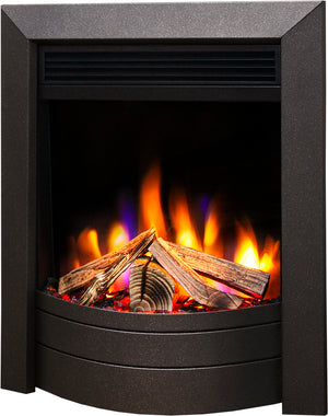 Celsi - Ultiflame Fires - VR Essence Black Hearth Mounted Electric Fire on white background