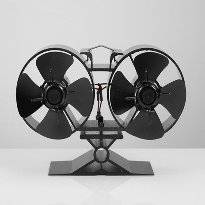8 Blade Double Mini Heat Powered Stove Fan
