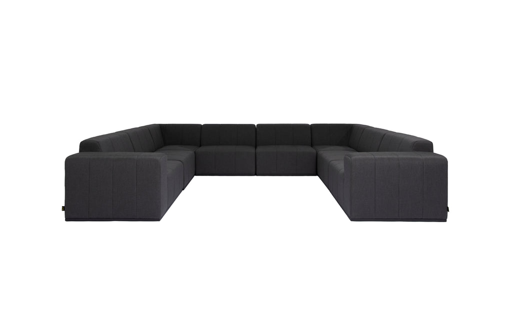 Blinde Design Modular 8 U-Sofa Sectional Sooty