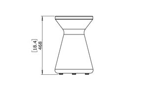 Blinde Design Solo R1 Concrete Bar Stool Bone