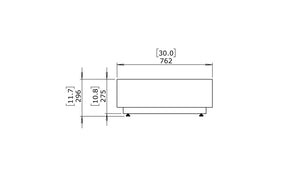 Blinde Design Bloc L6 Concrete Coffee Table Bone